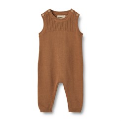 Wheat knit Romper Vigge - Caramel